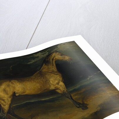 A Horse frightened by Lightning, ca 1814 by Théodore Géricault