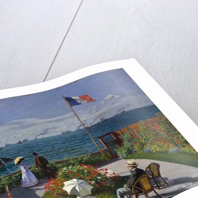 Terrasse à Sainte-Adresse, 1866-1867 by Claude Monet