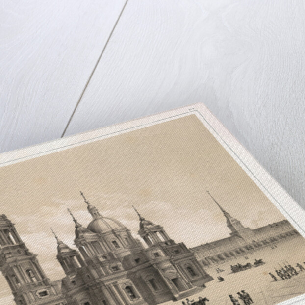 View of the Saint Isaacs Cathedral at the Time of Catherine II by Auguste de Montferrand