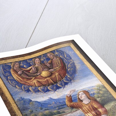 The Holy Trinity (from Lettres bâtardes), ca 1490-1510 by Jean Poyet