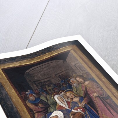 The Resurrection of Lazarus (from Lettres bâtardes), ca 1490-1510 by Jean Poyet