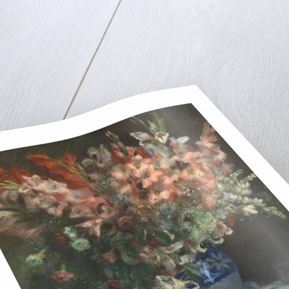 Gladioli in a Vase, c. 1875 by Pierre Auguste Renoir
