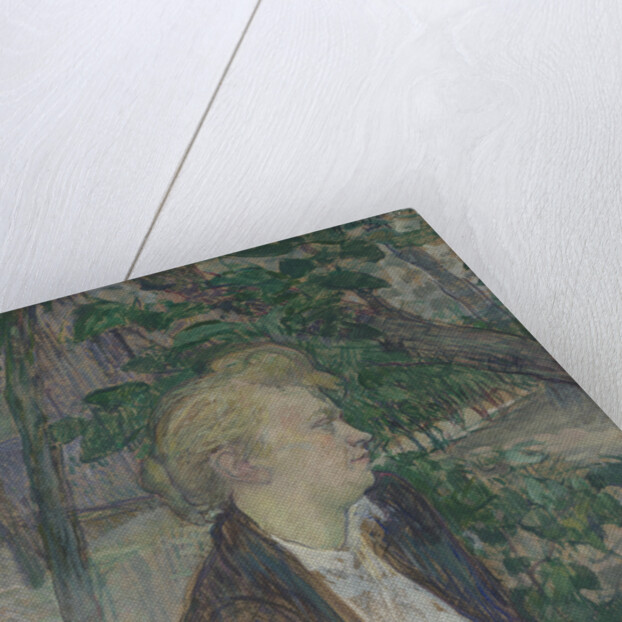 Woman seated in a Garden, 1891 by Henri de Toulouse-Lautrec