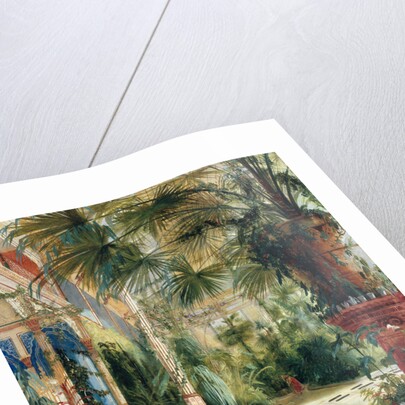 The Interior of the Palm House, 1832-1833 by Carl Blechen