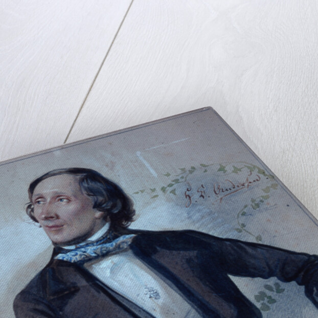 Hans Christian Andersen, 1845 by Carl Hartmann