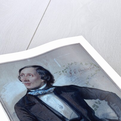 Hans Christian Andersen, 1845 by Carl Hartmann