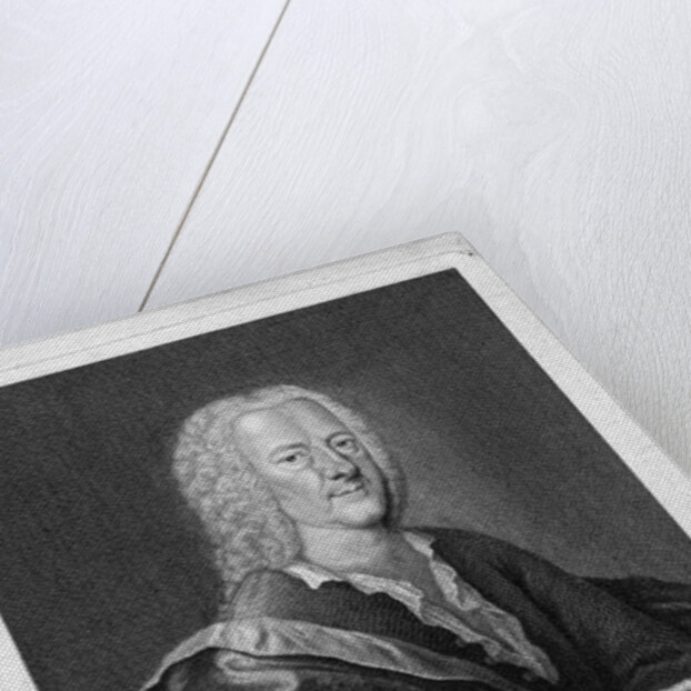 Portrait of Georg Philipp Telemann by Georg Lichtensteger