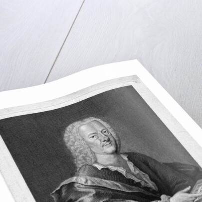 Portrait of Georg Philipp Telemann by Georg Lichtensteger