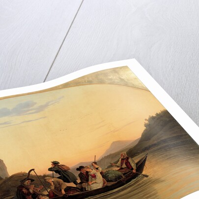 Crossing at Schreckenstein, 1837 by Adrian Ludwig Richter