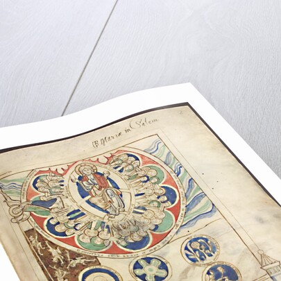 Miniature Initium creaturae dei from Liber Scivias by Hildegard of Bingen, ca 1220 by Anonymous