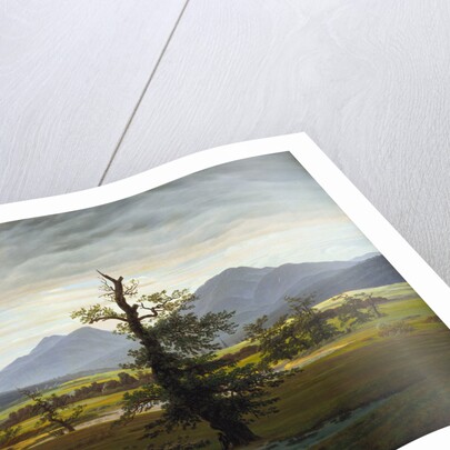Solitary Tree (Village Landscape in Morning Light), 1822 by Caspar David Friedrich
