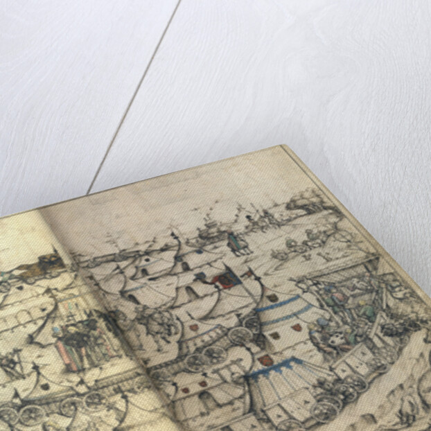 The Wagon Fort by Master of the Housebook of Wolfegg Castle