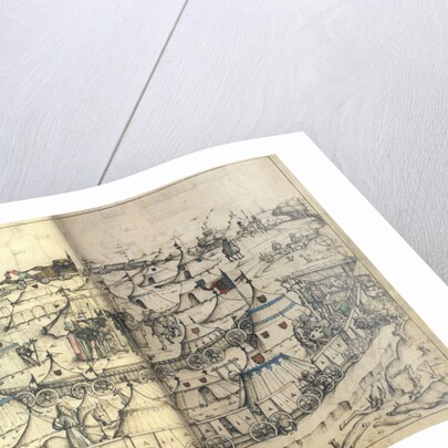 The Wagon Fort by Master of the Housebook of Wolfegg Castle