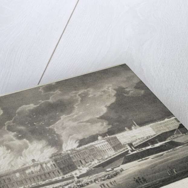 Fire in the Winter Palace on December 29, 1837, c.1838 by Franz Wolf