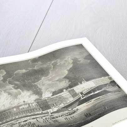 Fire in the Winter Palace on December 29, 1837, c.1838 by Franz Wolf