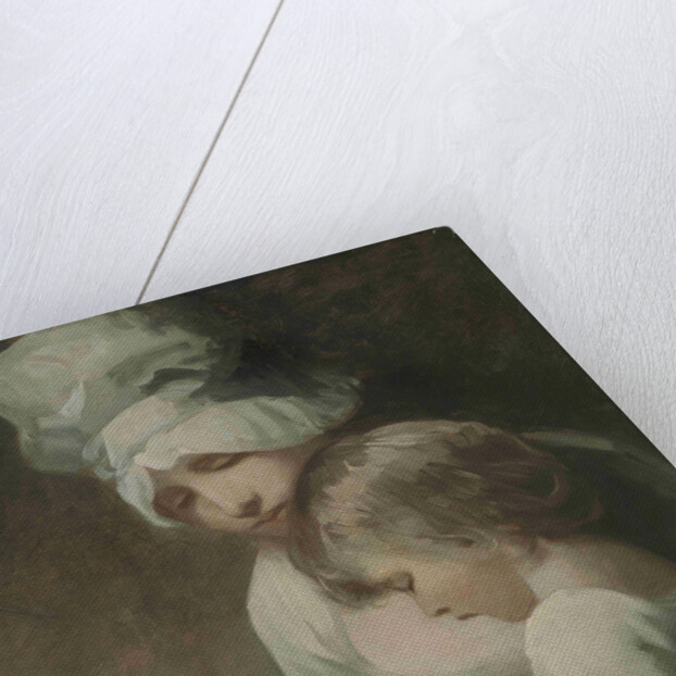 A Mother and Child Reading (Mrs Cumberland and her son) by George Romney