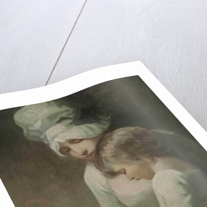 A Mother and Child Reading (Mrs Cumberland and her son) by George Romney