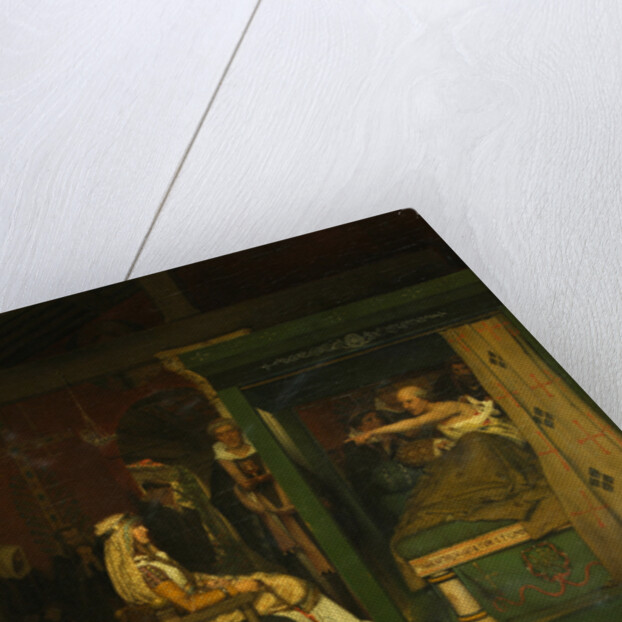 Fredegund visits Bishop Prætextatus on his deathbed, 1864 by Sir Lawrence Alma-Tadema