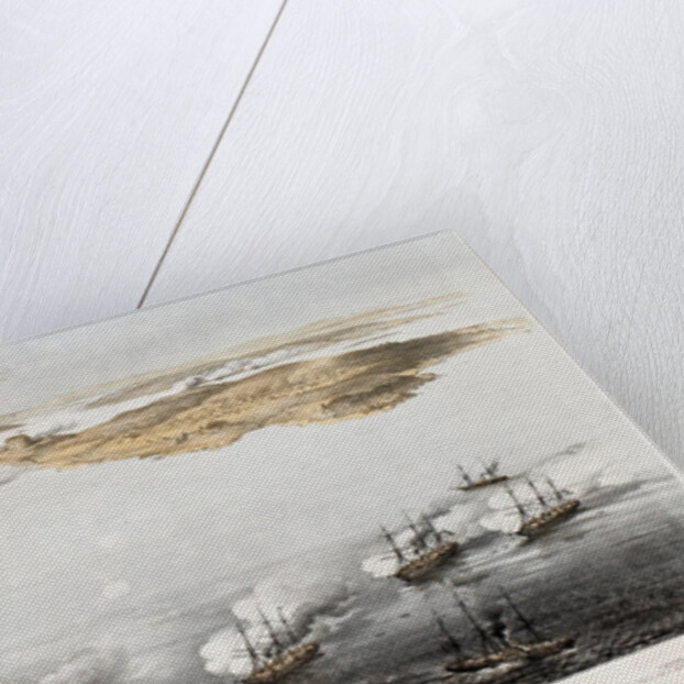 Bombardment of Bomarsund, 1854 by Edwin Thomas Dolby