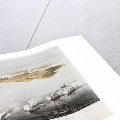 Bombardment of Bomarsund, 1854 by Edwin Thomas Dolby