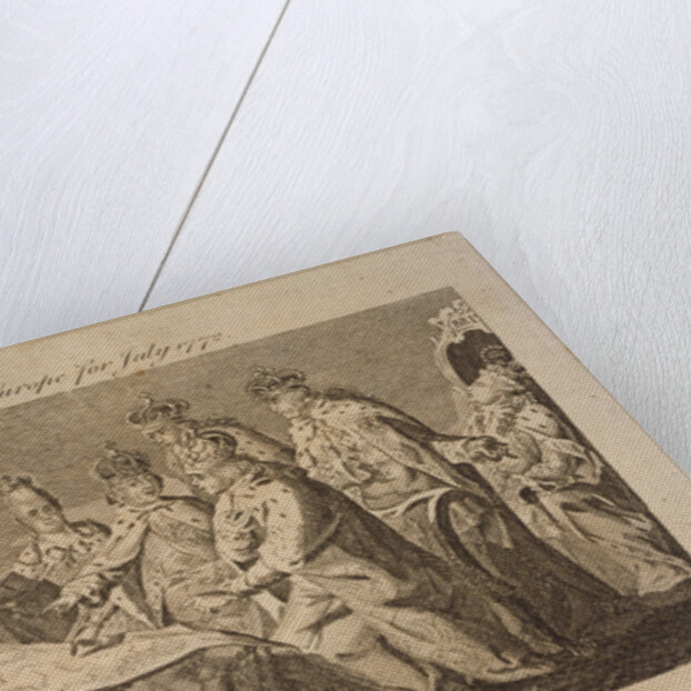 Picture of Europe for July 1772, 1772 by Anonymous