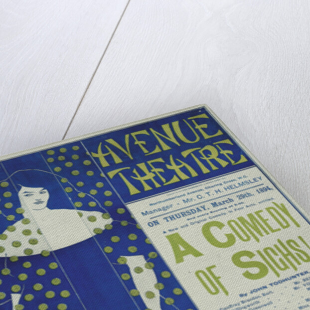 Avenue Theater, A Comedy of Sighs! (Poster), 1894 by Aubrey Beardsley