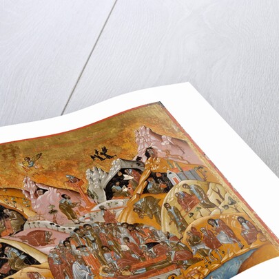 The Dormition of Saint Sabbas the Sanctified, End of 16th cen by Byzantine icon