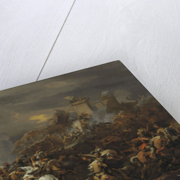 The Battle by Alexander the Great against the king Porus by Nicolaes Pietersz Berchem the Elder