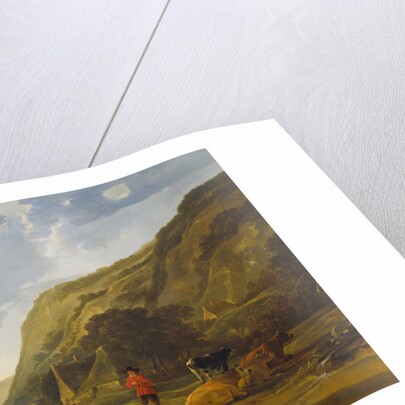 River landscape with riders, 1655 by Aelbert Cuyp