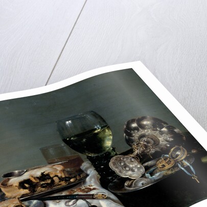 Breakfast Table with Blackberry Pie, 1631 by Willem Claesz Heda