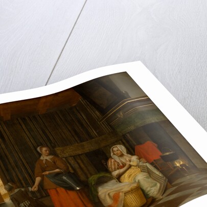 Woman and Child with Serving Maid, 1663-1665 by Pieter Hooch de