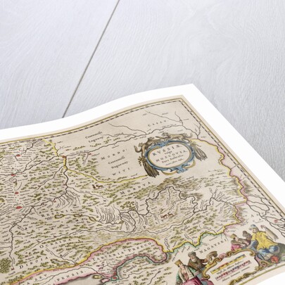 Southern Russia Map by Isaac Abrahamsz. Massa