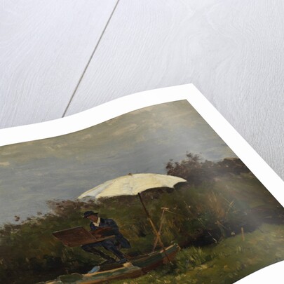 The Painter Gabriël Working in a Boat, 1882 by Willem Bastiaan Tholen