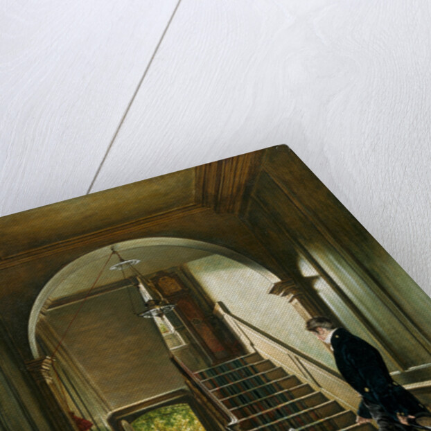 The Staircase of the London Residence of the Painter, 1828 by Pieter Christoffel Wonder