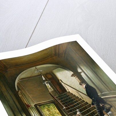 The Staircase of the London Residence of the Painter, 1828 by Pieter Christoffel Wonder