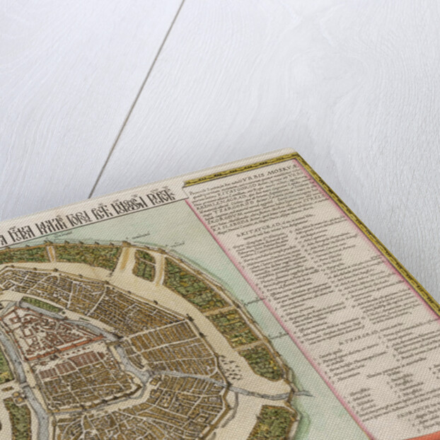 The Moscow Kremlin Map of the 16th century (Castellum Urbis Moskvae), 1662 by Willem Janszoon Blaeu