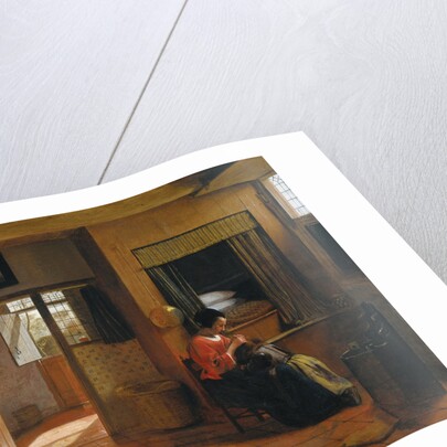 Interior with a Mother delousing her Childs Hair (A Mothers Duty), 1659-1660 by Pieter Hooch de