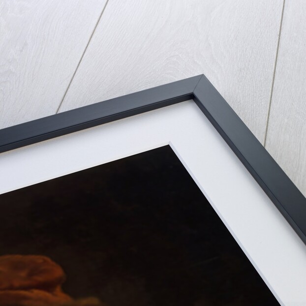 Old Man holding a Pair of Spectacles by Karel van der Pluym