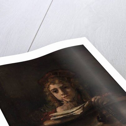 Titus at his desk, 1655 by Rembrandt van Rhijn