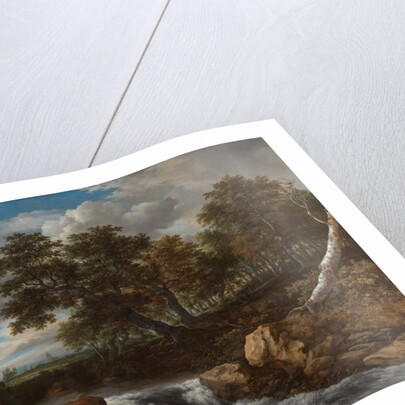 Landscape with Waterfall, ca 1668 by Jacob Isaacksz van Ruisdael