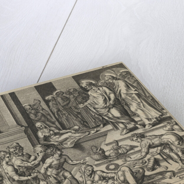 The Parable of Ananias and Sapphira, Early 17th cen by Jan Claesz Visscher