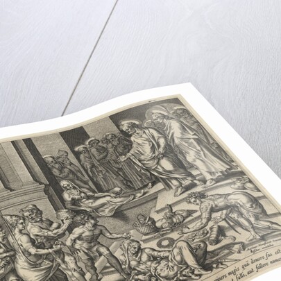 The Parable of Ananias and Sapphira, Early 17th cen by Jan Claesz Visscher