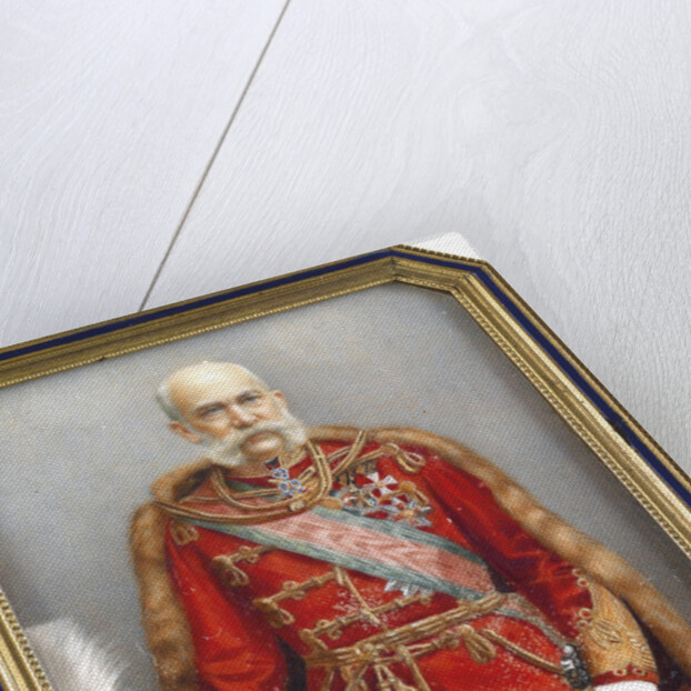 Portrait of Franz Joseph I of Austria in Hungarian Uniform by Lajos Osko