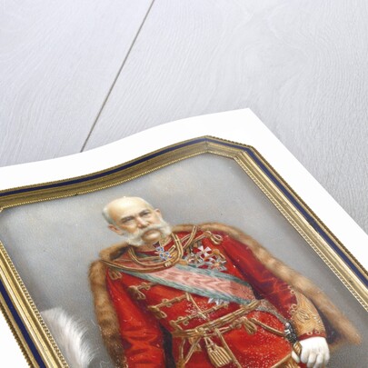 Portrait of Franz Joseph I of Austria in Hungarian Uniform by Lajos Osko
