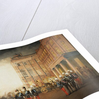 Parade in front of the Anichkov Palace on 26 February 1870, 1870 by Mihály Zichy