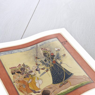 Goddess Bhadrakali Worshipped by the Gods (from a tantric Devi series), c. 1660 by Anonymous