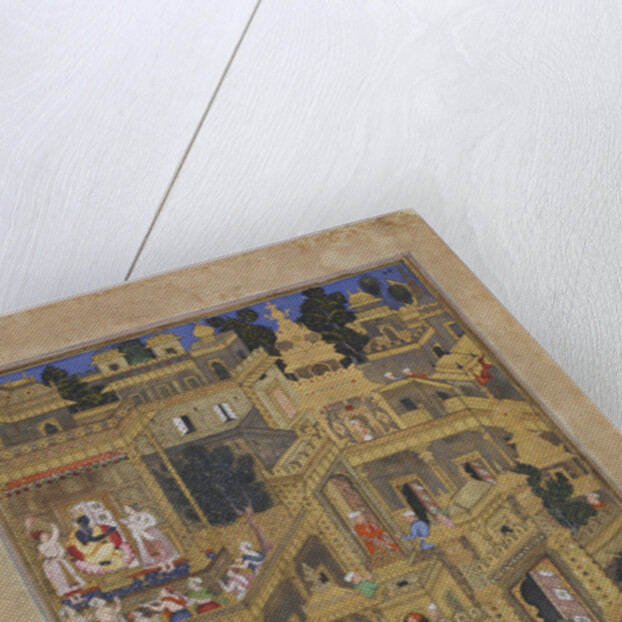 The Lord Krishna in the Golden City, ca 1586 by Kesav Kalan
