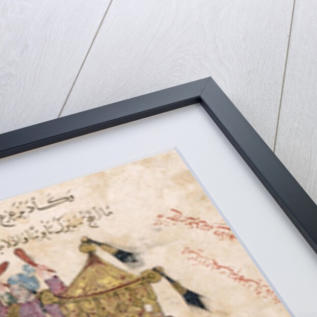 Caravan of pilgrims in Ramleh (from a manuscript of MaqÃ¢mÃ¢t of al-HarÃ®rÃ®) by Yahya ibn Mahmud Al-Wasit