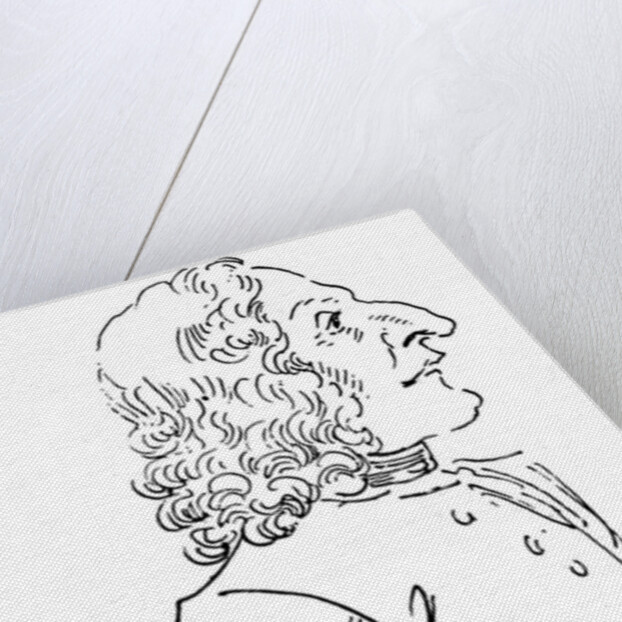 Caricature of composer Antonio Vivaldi, 1723 by Pier Leone Ghezzi