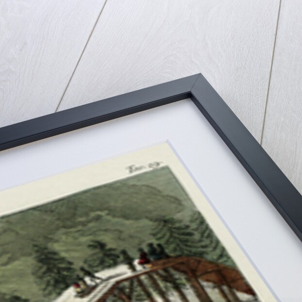 A roller coaster. Illustration from Il costume antico e moderno o storia del governo? by Giulio Ferrario, 1831 by Luigi Giarrè